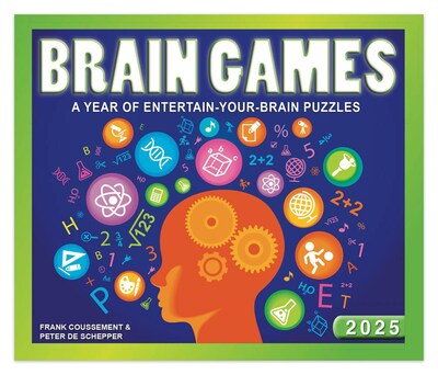 2025 Cal Ink Brain Games 6 x 5 Day-to-Day Desktop Box Calendar (9781645915881)