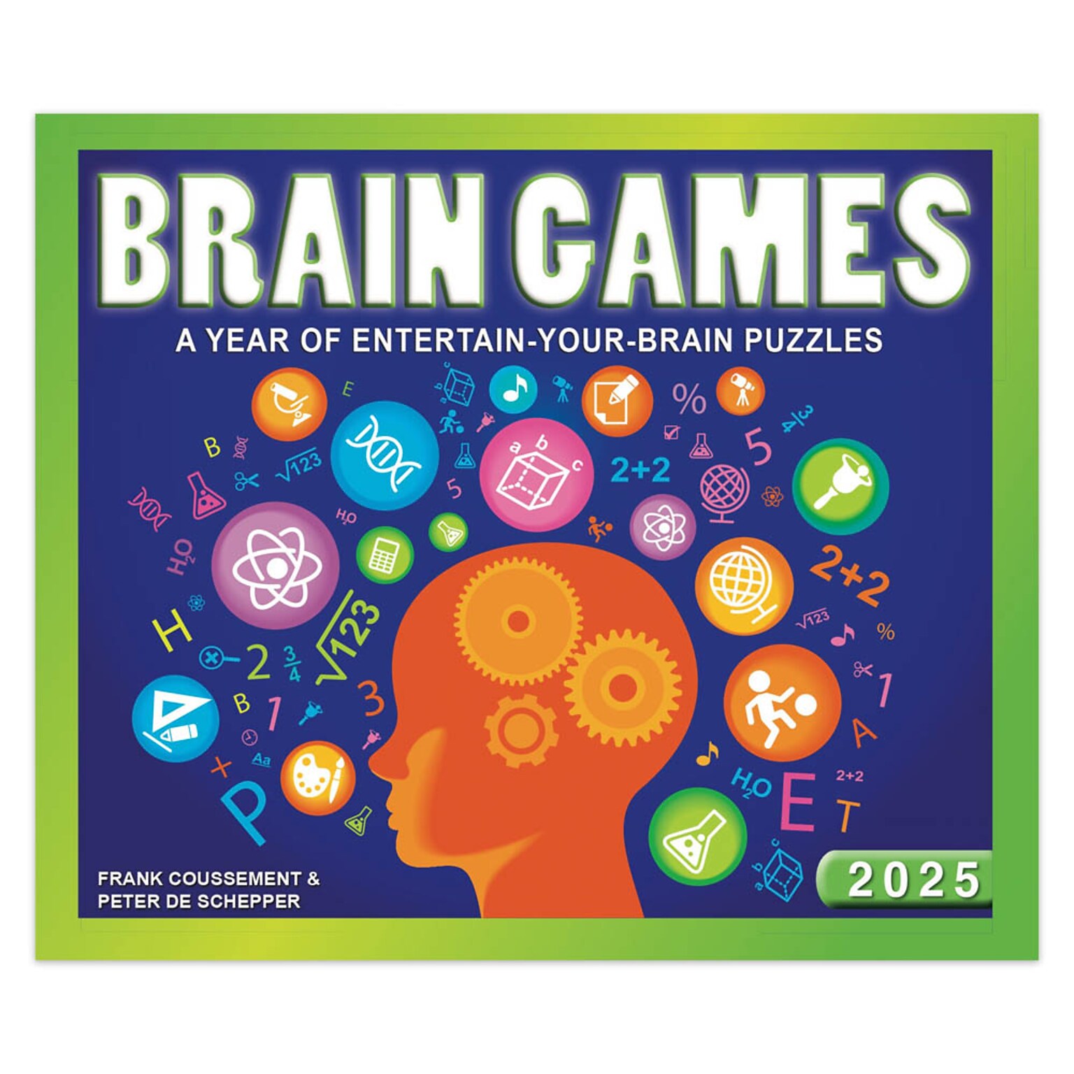 2025 Cal Ink Brain Games 6 x 5 Day-to-Day Desktop Box Calendar (9781645915881)