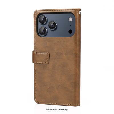SaharaCase Indy Series Wallet for iPhone 17 Pro, Shock Absorbing, Canyon Brown (CP00967)