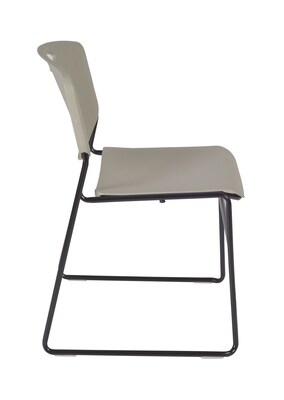 Regency Seating Cain 60" x 24" Training Table, Grey & 2 Zeng Stack Chairs, Grey (MTRCT6024GY44GY)