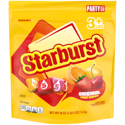 Starburst Original Fruit Chews, Assorted Flavors, 50 oz. (WMW28086)