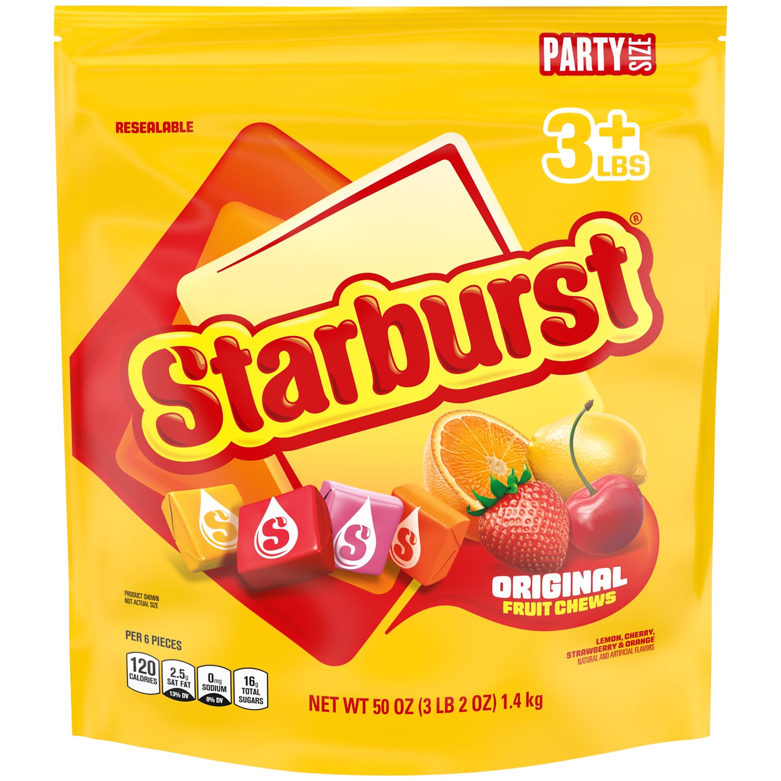 Starburst Original Fruit Chews, Assorted Flavors, 50 oz. (WMW28086)