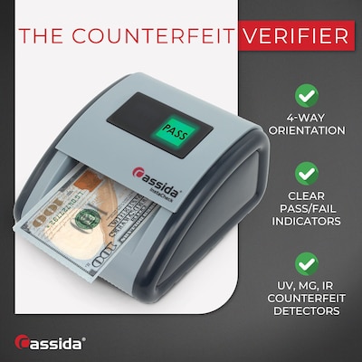Cassida InstaCheck Counterfeit Detection Machine, Gray/Black (DIC)