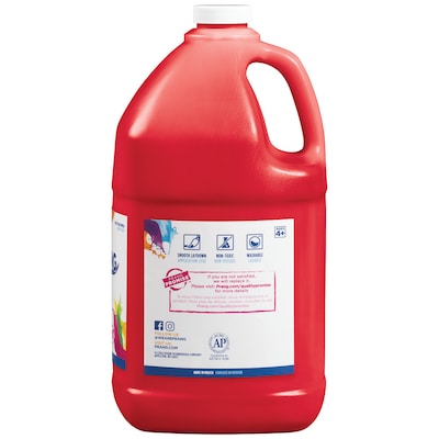 Prang Washable Tempera Paint, Red, 128 oz. (10601)