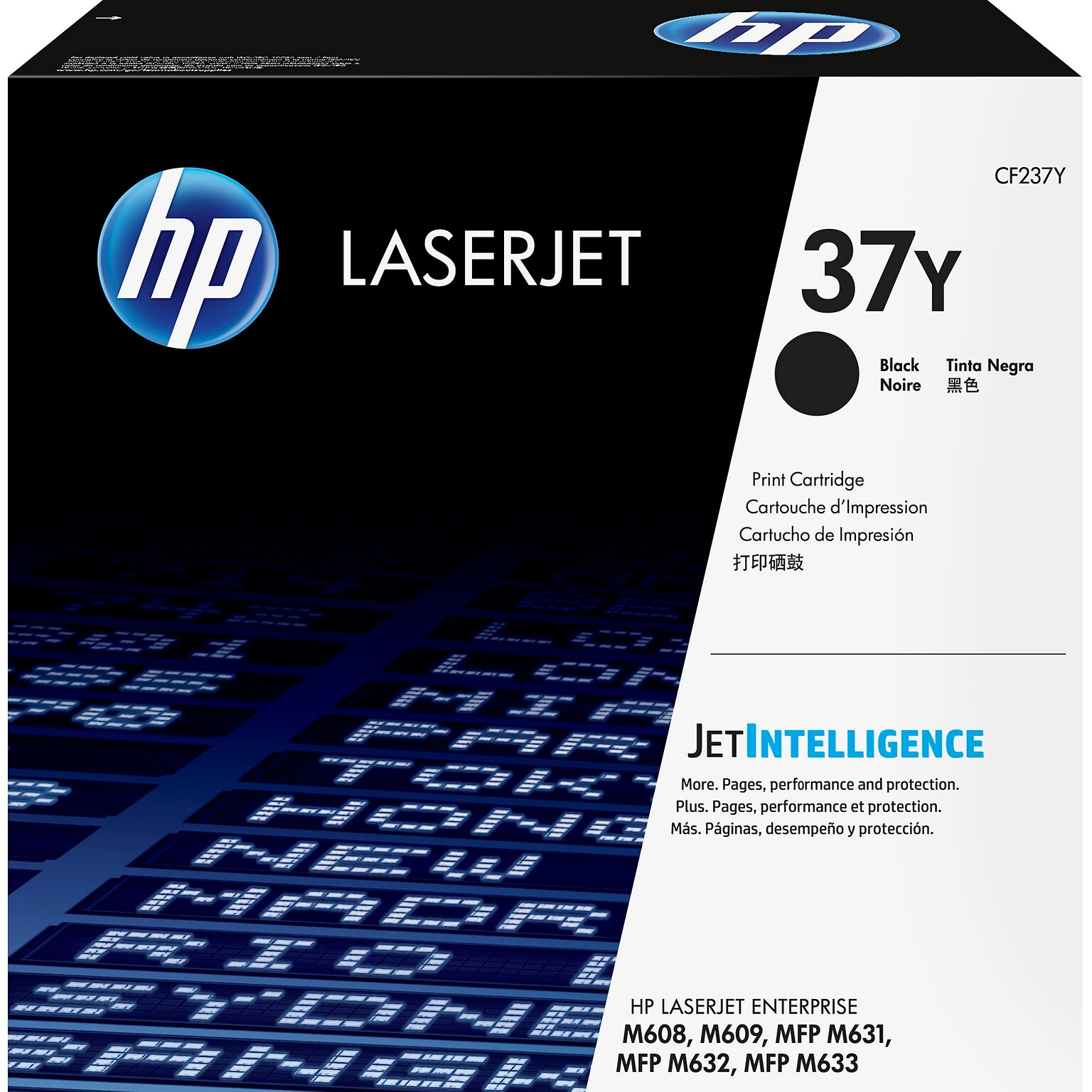 HP 37Y Black Extra High Yield Toner Cartridge, Prints Up to 41,000 Pages (CF237Y)