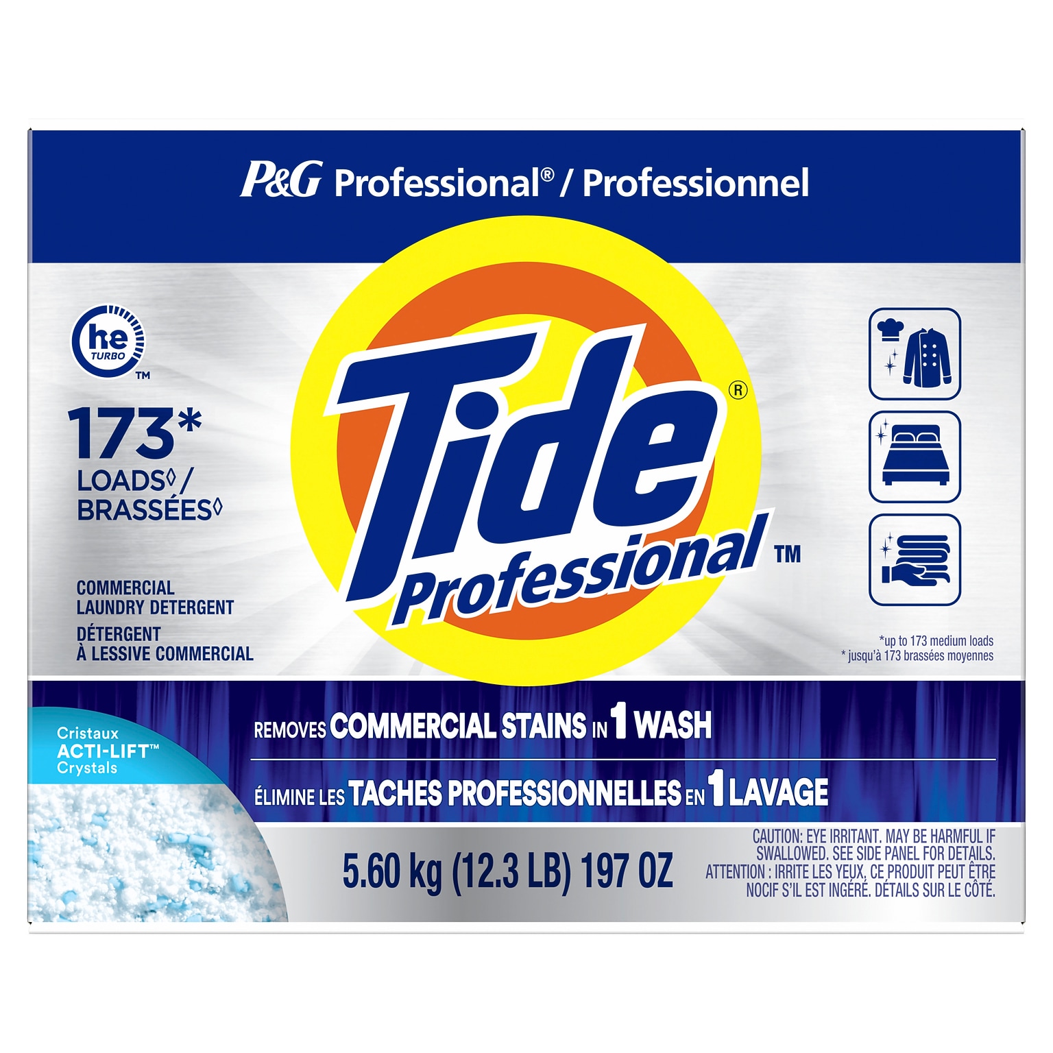 Tide Professional HE Powder Laundry Detergent, 173 Loads, 197 Oz. (14055)