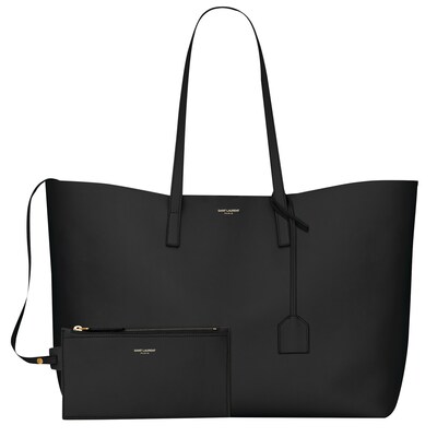 Yves Saint Laurent The Shopper in Leather - Black
