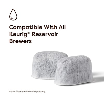 Keurig® Replacement White Charcoal Water Filter Cartridges, 2/Pack (5084)