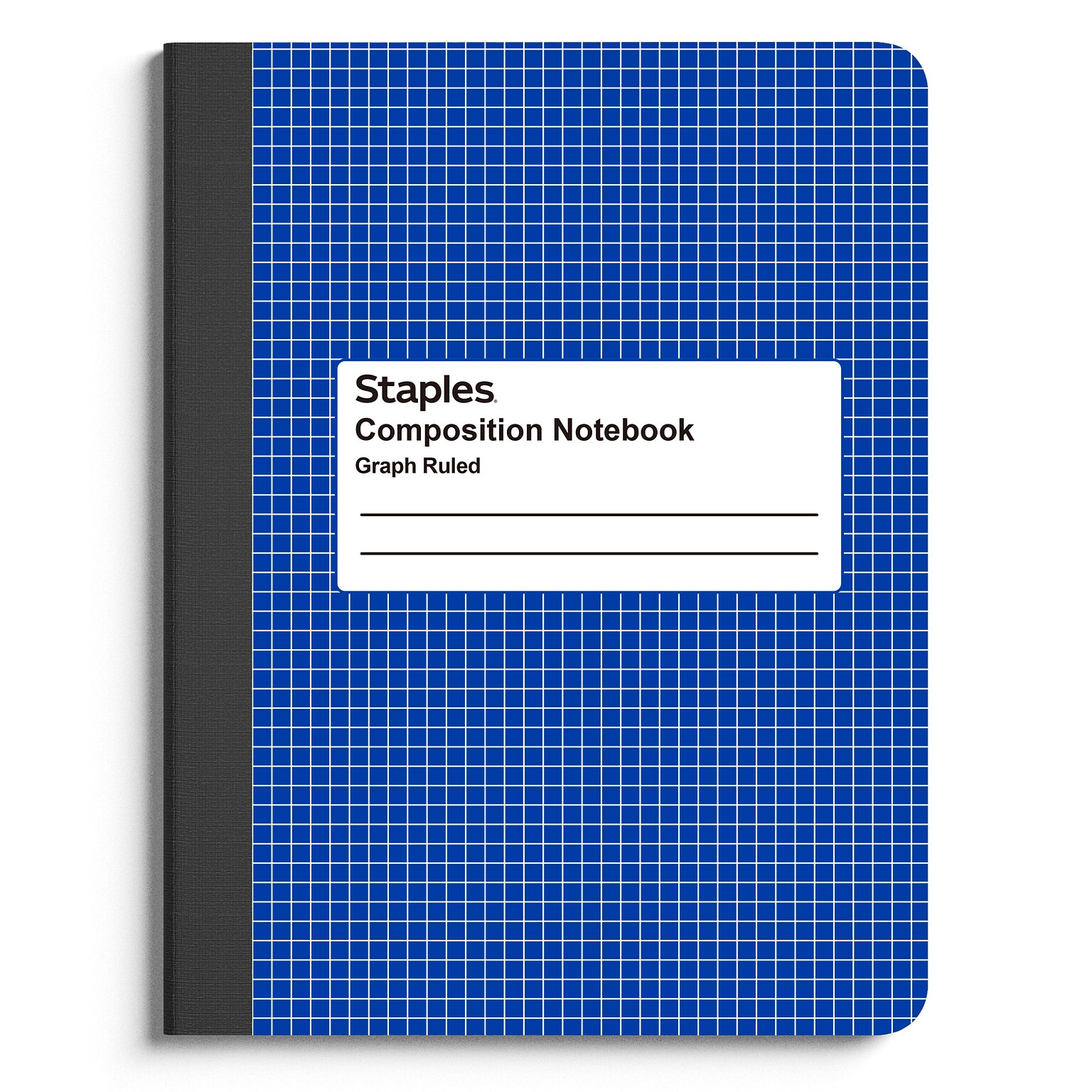 Staples 1-Subject Composition Notebook, 7.5 x 9.75, Graph Ruled, 80 Sheets, Blue/White (ST55070C)