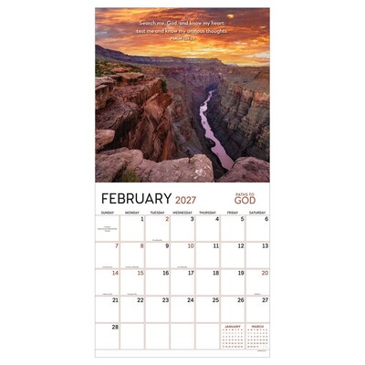 2027 TF Publishing Paths to God 11 x 12 Monthly Wall Calendar, Multicolored (27-1022)