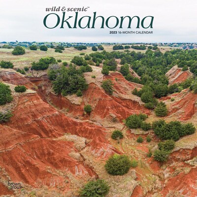 2023 BrownTrout Oklahoma Wild & Scenic 12 x 12 Monthly Wall Calendar (9781975452421)
