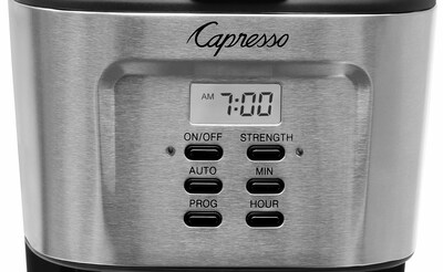 Capresso 12-Cups Automatic Drip Coffee Maker, Silver (416.05)