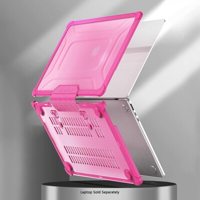 SaharaCase Heavy-Duty Raider Series 13.6" Laptop Case with Stand, Shock Absorbing, Desert Rose (LT00056)