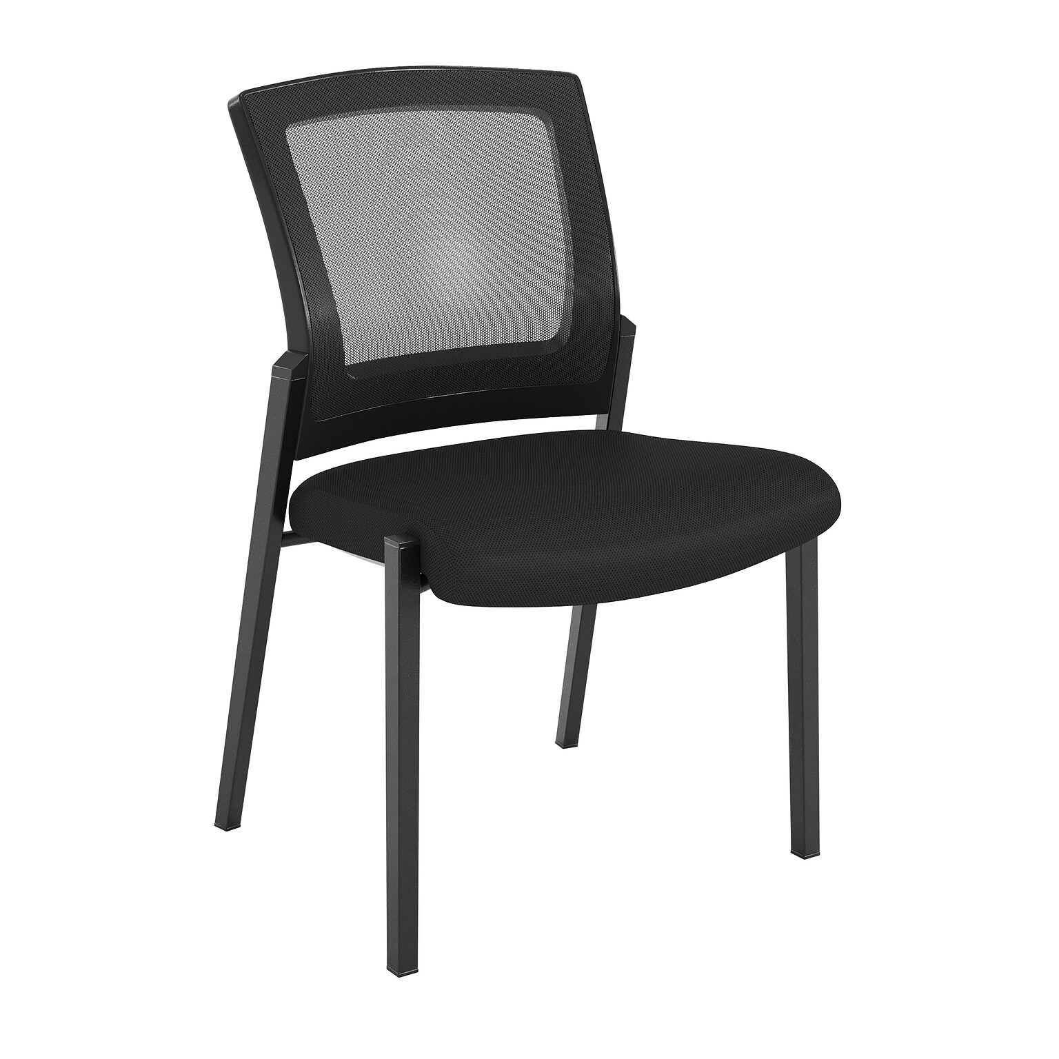 Flash Furniture Hercules Commercial Armless Stackable Side Chair, Black (HL0010W1BK)