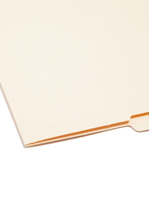 Smead Recycled End Tab File Folder, Straight Cut, Letter Size, Manila, 100/Box (24127)
