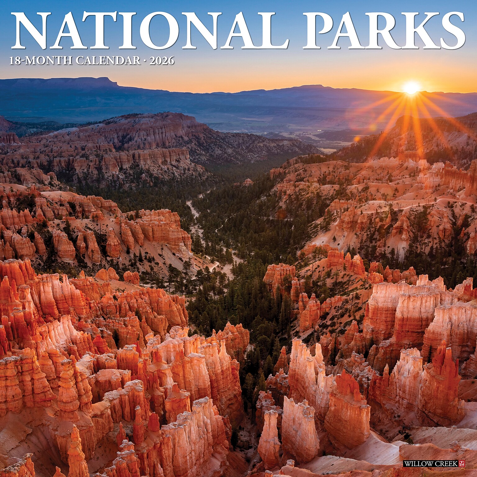 2026 Willow Creek National Parks 12 x 12 Monthly Wall Calendar (52129X)