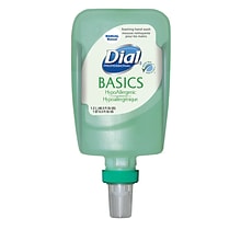Dial Professional Basics Foaming Hand Soap Refill, Hypoallergenic, 1.2L., 3/Carton (DIA16714)