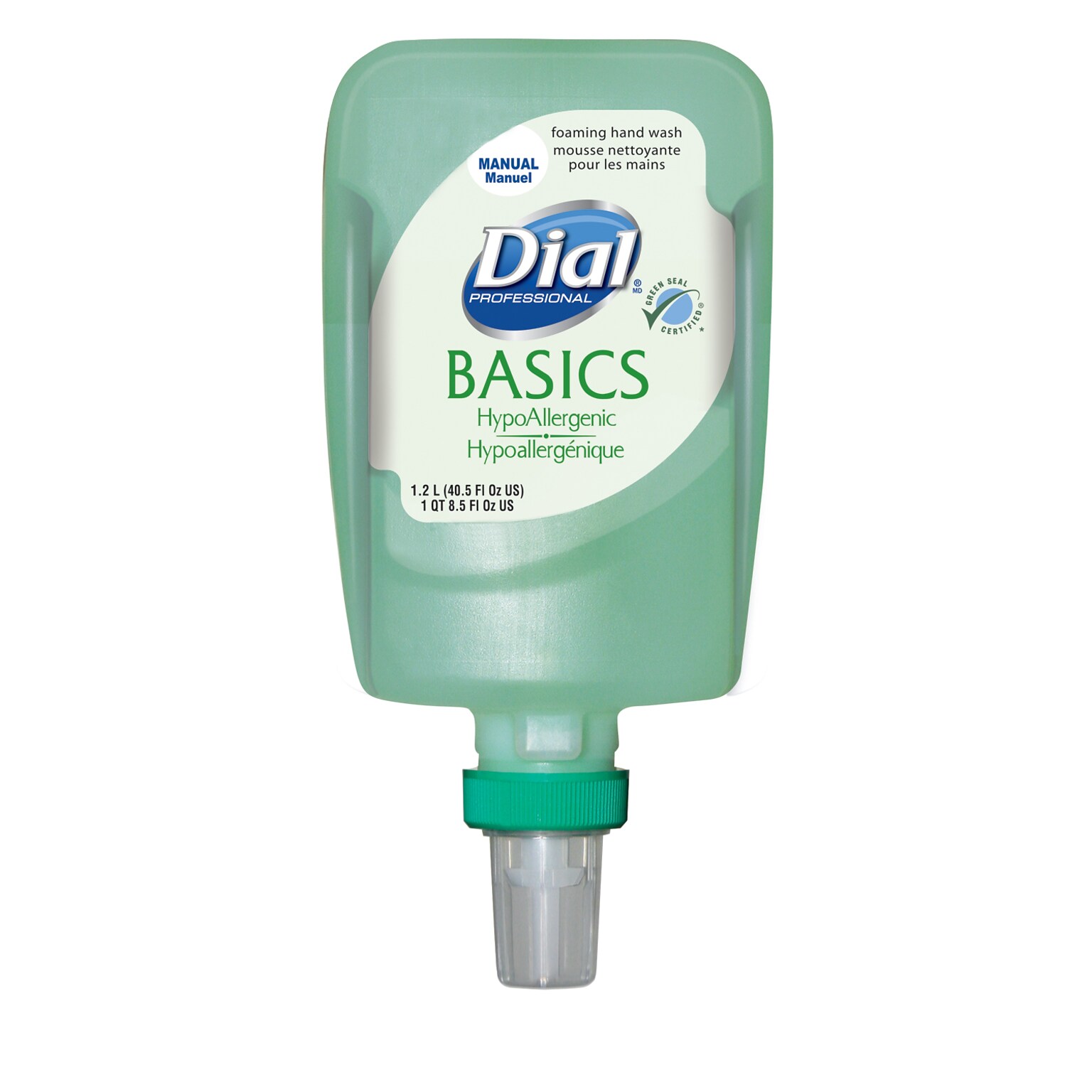 Dial Basics Foaming Hand Soap Refill for Dial FIT Dispenser, Honeysuckle Scent, 3/Carton (DIA16714)