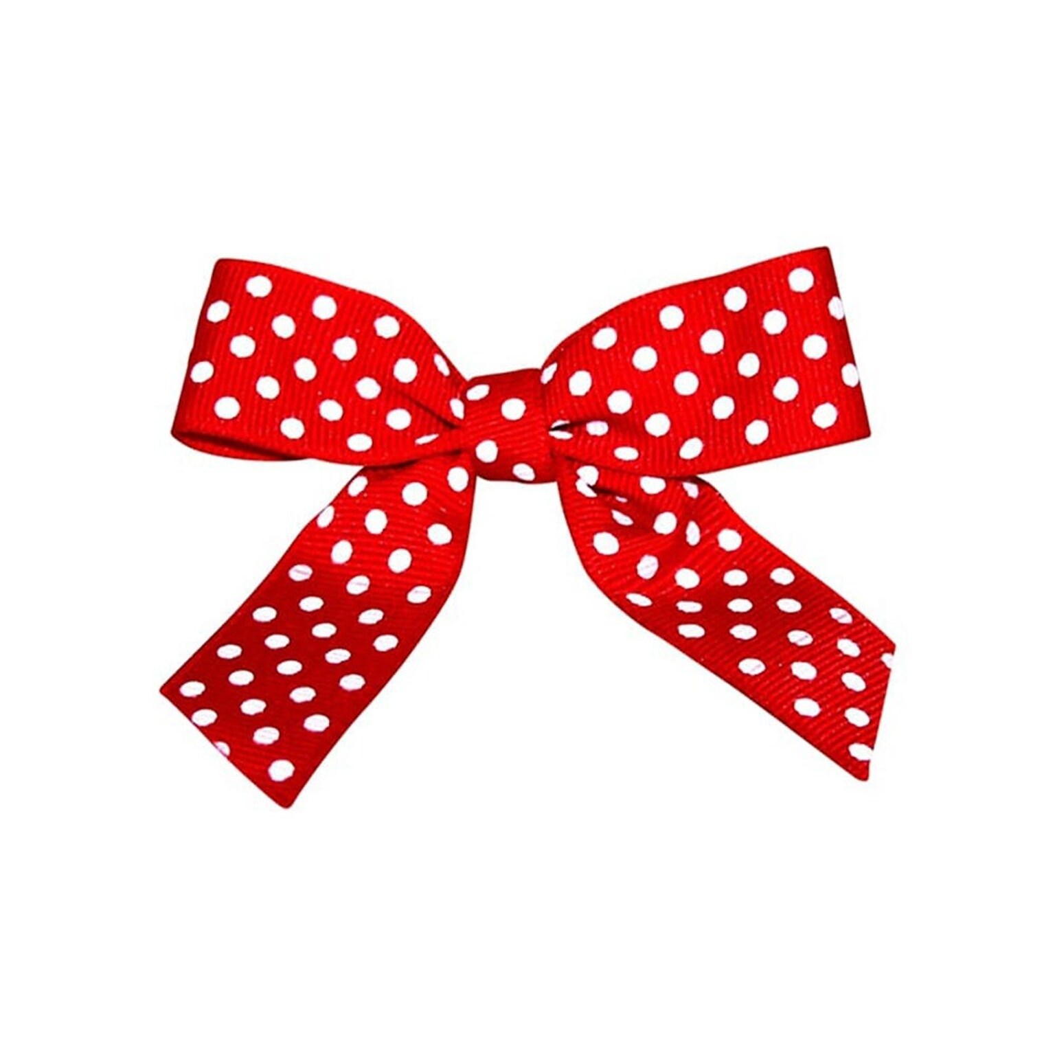 JAM Paper Grosgrain Bows, Red with White Polka Dots, 100/Pack (52640349347)
