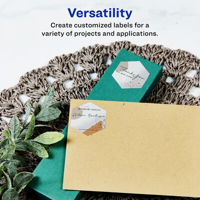 Avery Laser/Inkjet Multipurpose Labels, 1.8704 x , Glossy White, 2000/Box (94120)