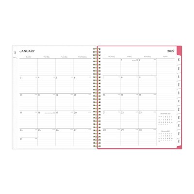 2027 Blue Sky Amalia 8.5" x 11" Calendar Year Weekly & Monthly Planner, Plastic Cover (148767-27)