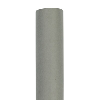 JAM Paper Short Mini Roll Wrapping Paper, 26.3 sq. ft., Gray, 2/Pack(277013539263a)