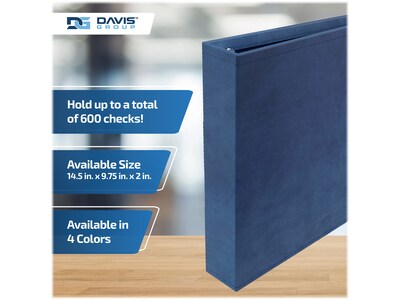 Davis Group 3-Up 1" 7-Ring Special Application Binder, D-Ring, Navy Blue (3UPAM-72)