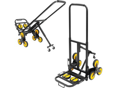 Mount-It! Stair Climber Hand Truck, 330 lb. Capacity, Black/Yellow (MI-924)