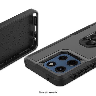 SaharaCase Raider Series Phone Case for Motorola Moto G Stylus 5G, Shock Absorbing, Scorpion Black (CP00788)