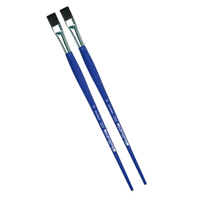 da Vinci FORTE-Acrylics Oil and Acrylic Synthetic Bristle, Flat Brush, 2/Pack (DVXVA864020-2)