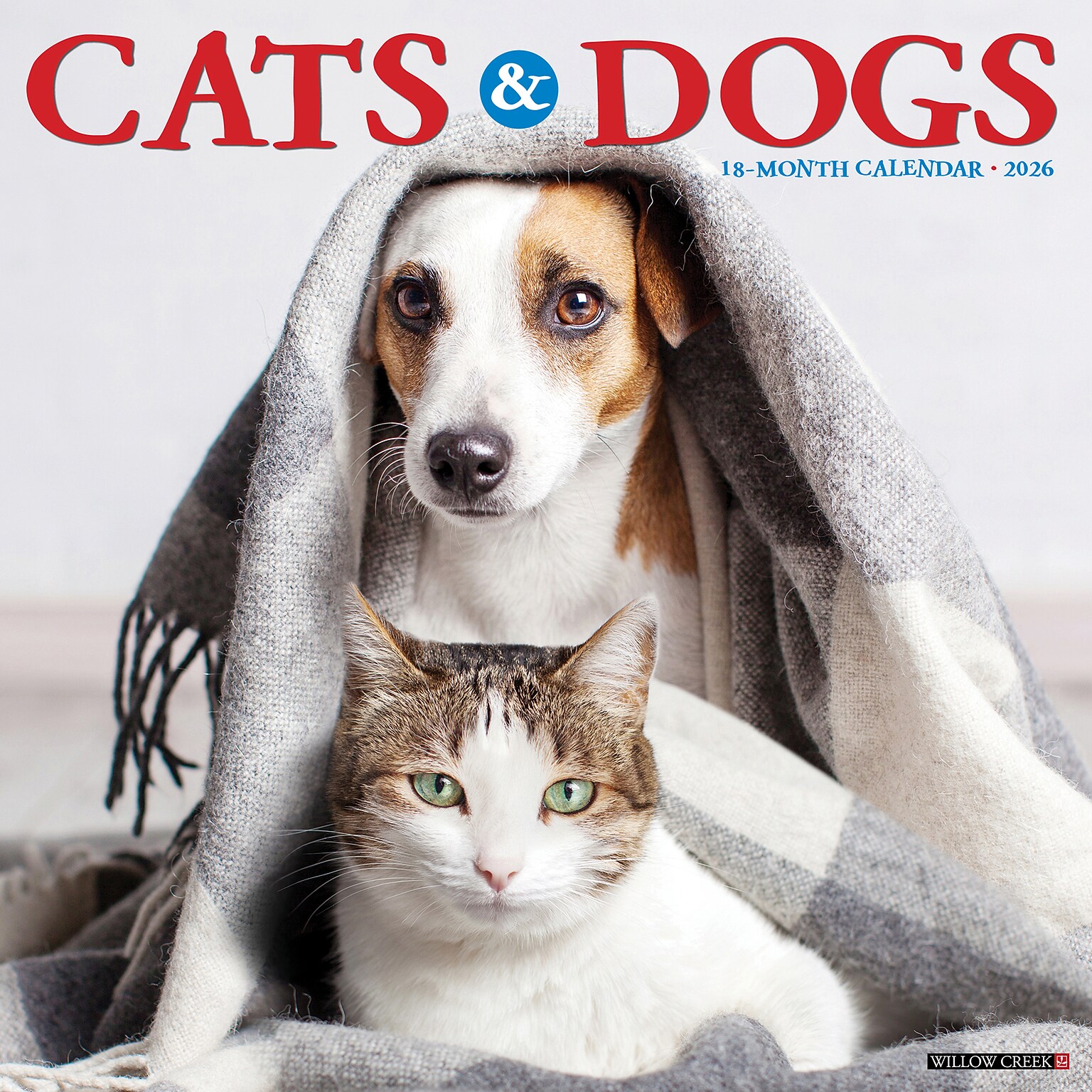 2026 Willow Creek Cats & Dogs 12 x 12 Monthly Wall Calendar (50620X)
