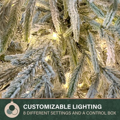 Fraser Hill Farm 4' Real Feel Pre-Lit Artificial Christmas Trees, 150Lights (FFRF048P-5MSN)