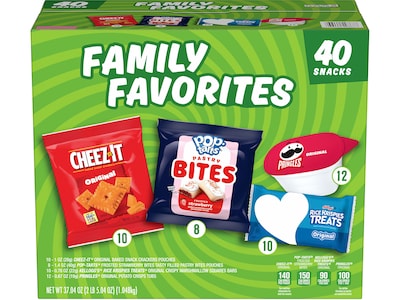 Kelloggs Family Favorites Snack Variety Pack, 40 Bags/Box(3800029867)
