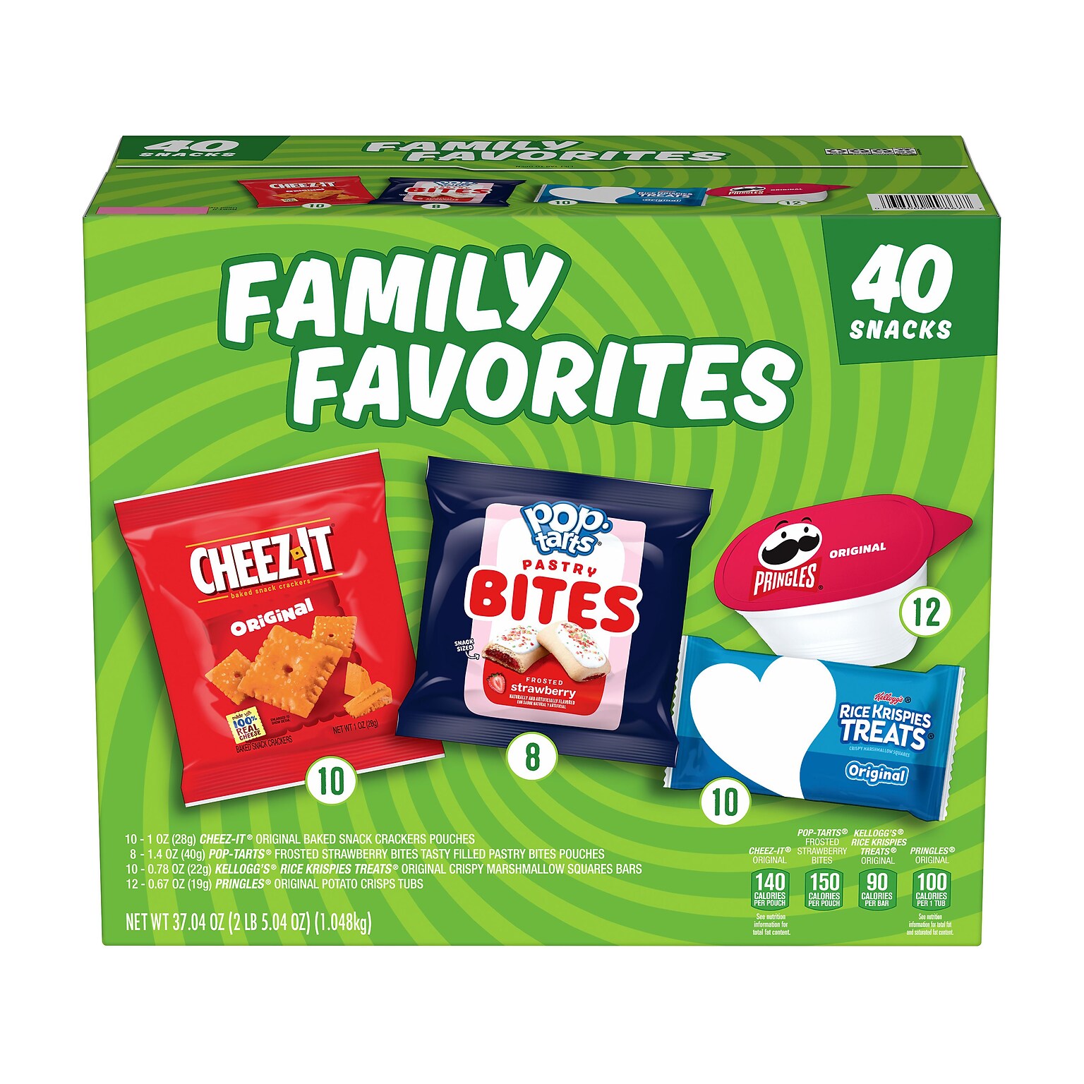 Kelloggs Family Favorites Snack Variety Pack, 40 Bags/Box(3800029867)