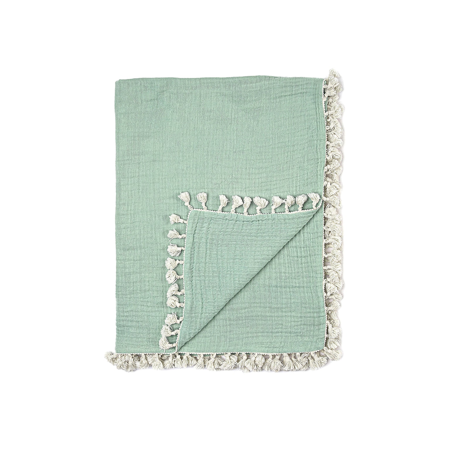 Baby Crane 6-Layer Muslin Blanket, Evergreen (BC-140BL-5)