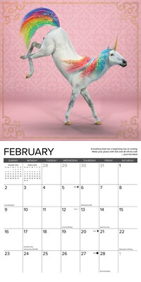 2025 Willow Creek Unicorn Yoga 12" x 12" Monthly Wall Calendar (45213)