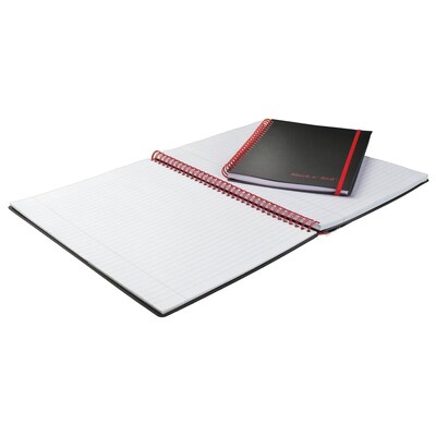Black N' Red Professional 1-Subject Professional Notebook, 8.25" x 11.75", Wide Ruled, 70 Sheets, Black (JDK-E67008)