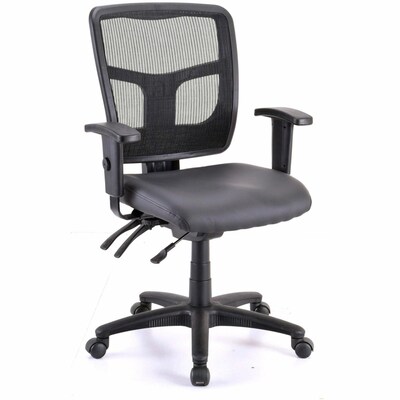 Lorell Executive Antimicrobial Mid-Back Chair, Black (LLR86241)