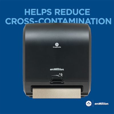 enMotion® Flex Mini Automated Touchless Roll Paper Towel Dispenser by GP PRO, Black, 11.750”Wx7.830”Dx13.280”H (59798)