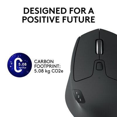 Logitech M720 Triathlon Wireless Ergonomic Optical Mouse, Black (910-004790)