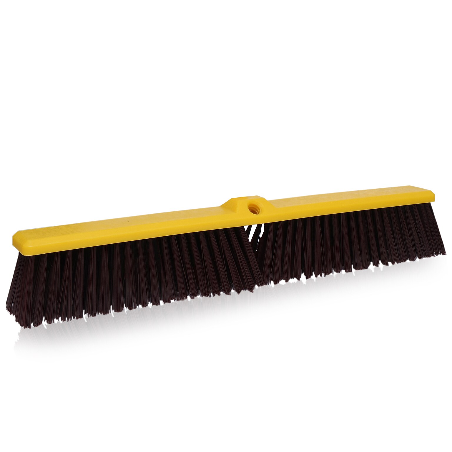 BISON LIFE Multi Surface Outdoor 24 Polypropylene Bristle Push Broom Head, Yellow (BP-WB-09-1)