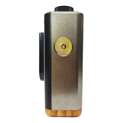 QFX Wireless Retro-Style Portable Bluetooth AM/FM/Shortwave Radio with Flashlight & Party Light, Brown (RETRO-1937)