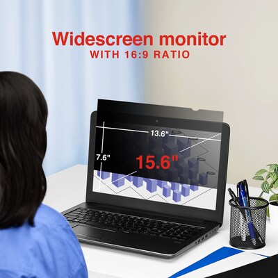 Staples TECH Anti-Glare Privacy Filter for 15.6" Laptop (16:9) (51933)