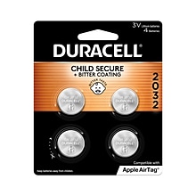 Duracell 2032 Lithium Battery, 3V, 4/Pack (DURDL2032B4PK)