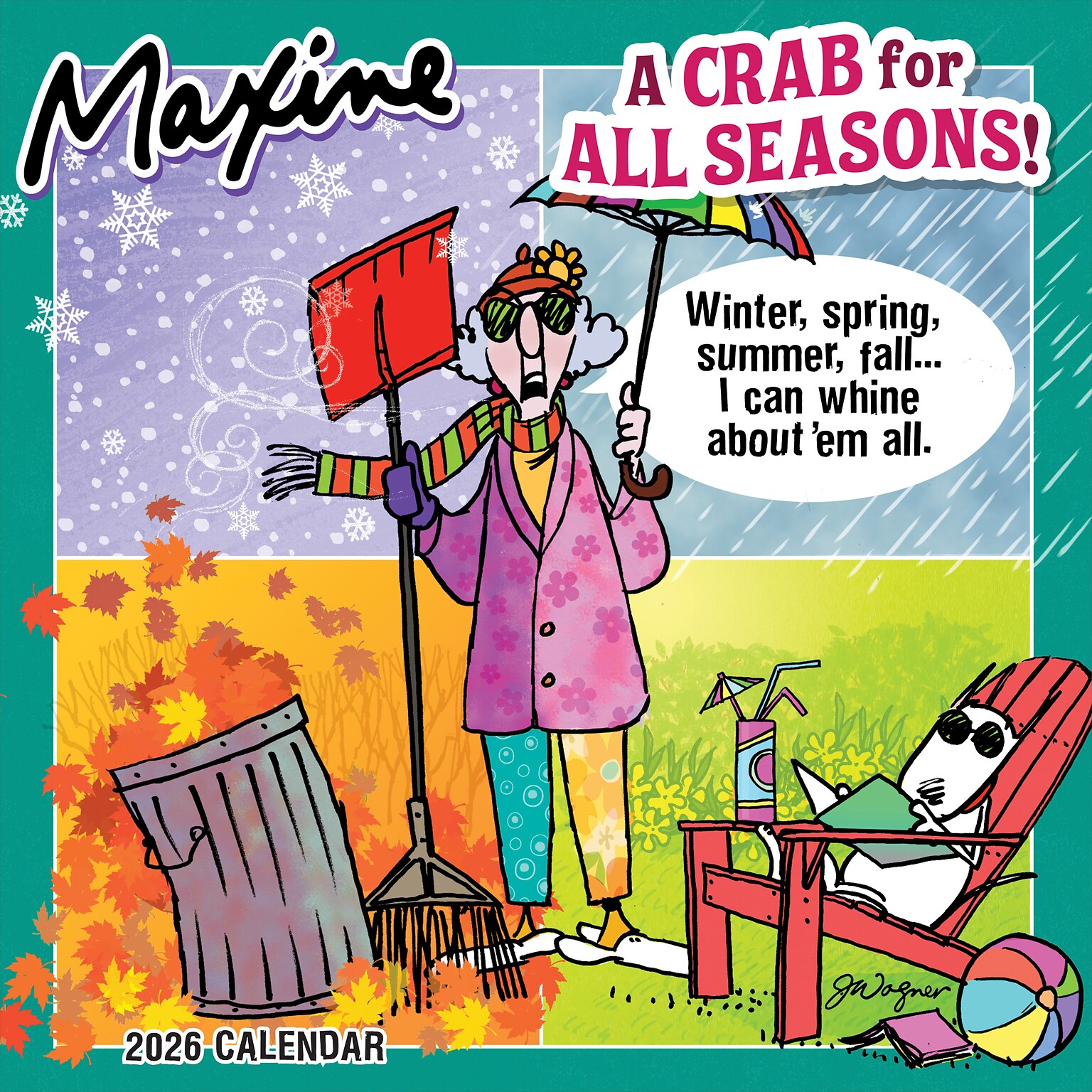 2026 TF Publishing Maxine 12 x 12 Monthly Wall Calendar (26-1110)