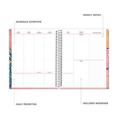 2026 Blue Sky Livewell Frenissa 7 x 9 Weekly & Monthly Personal Organizer, Plastic Cover (153487)