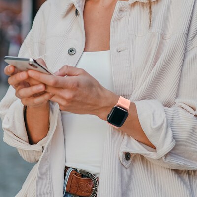 LAX Nylon Mesh Band for Apple Watch, Pink