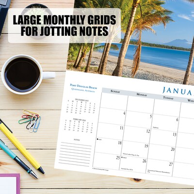 2026 Willow Creek Beaches 6.5" x 15" Monthly Wall Calendar (54710)
