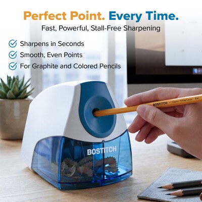 Bostitch Personal Electric Pencil Sharpener, Blue (EPS4-BLUE)