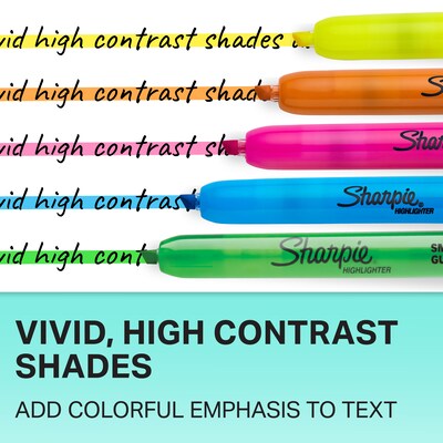 Sharpie Retractable Highlighter, Chisel Tip, Yellow, Dozen (28025)